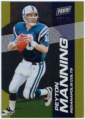 2023 Panini NBA Player of the Day GOLD Peyton Manning 09/10 #54 - Image 1 of 2