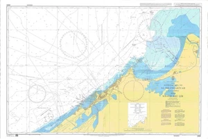 Admiralty 2681 Approaches Al Iskandariyah Khalij Abu Qir Mediterranean Sea Map - Picture 1 of 6