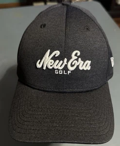 New Era Golf Hat Cap Black Embroidered With White New Era Golf Size L/XL - Picture 1 of 4