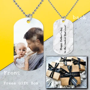 Personalised ID Army Military Dog ID Tag Necklace Double Sided Free Gift Box - Picture 1 of 5