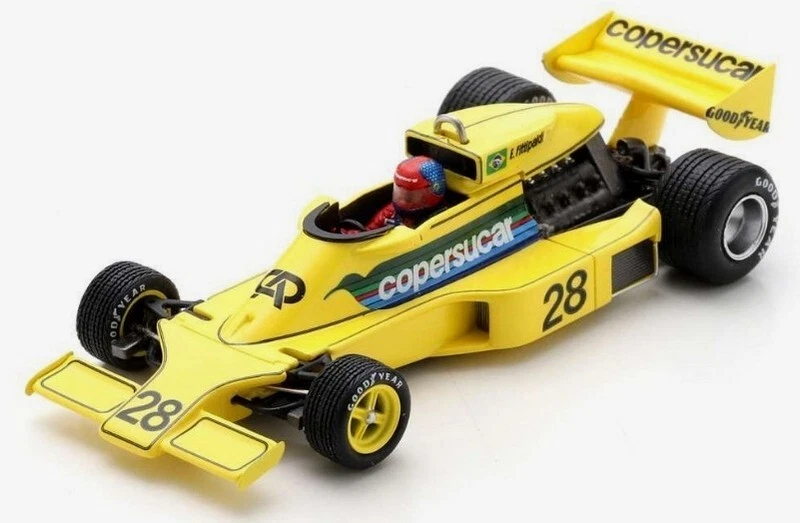 Spark S2760 1/43 Copersucar F5 N.28 GP USA 1977 Emerson Fittipaldi Modello Auto