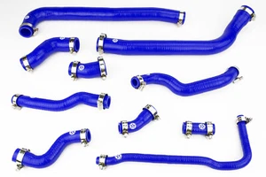 Silicone Radiator Coolant Hoses fit MINI One/Cooper R50 R52 AC '04-'06 Blue - Picture 1 of 4