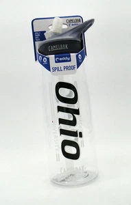 Botella de agua deportiva Camelbak Eddy Cap de la Universidad de Ohio 26 oz. Transparente Nuevo - Imagen 1 de 2
