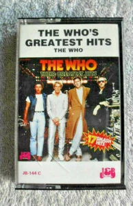 The Who Pete Townshend Roger Daltrey John Entwistle Retro Import Rock Cassette. - Picture 1 of 11