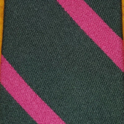 J CREW ~ CORBATA DE LANA PARA HOMBRE ~ ROSA Y VERDE ~ RAYAS ~ 59" Foto 1 de 4