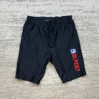 Pantalones cortos de ciclismo vintage Polo Ralph Lauren Hi Tech para hombre XL negros RLPC 67 P93 92 90s Foto 1 de 4