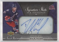 2006-07 Upper Deck Sweet Shot Signature Shots Ice Signings /100 Rick Nash Auto