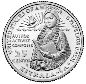 USA - 2024S - Washington ¼ $ - Zitkala-Ša - Direct from US Mint - Picture 1 of 2