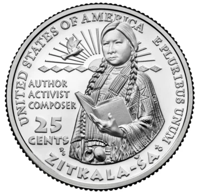 USA - 2024P - Washington ¼ $ - Zitkala-Ša - Direct from US Mint - Image 1 of 2