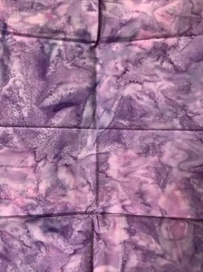 Batik Cotton Fabric - Purple & Pink Abstract, 20" x 43" - Picture 1 of 2