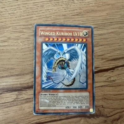 YUGIOH WINGED KURIBOH LV10 CRV-EN005 1ST ULTRA HP HEAVY PLAYED - Image 1 of 2