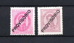 Portugal 1892 old overprinted Provisorio stamps (Michel 83/84) nice MLH - Picture 1 of 2