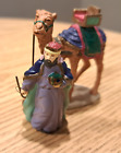 Purple KING WISEMAN & Camel Replacement Figurine Part Mr Christmas in Bethlehem 