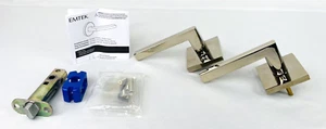 Emtek Square Rosette Passage Set Helios RH Polished Nickel Türgriff - Neu* - Bild 1 von 9