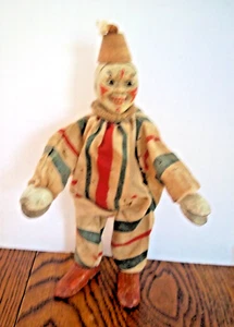 ANTIQUE Schoenhut Humpty Dumpty Circus Clown Composition Two Part Head 8" - Picture 1 of 5