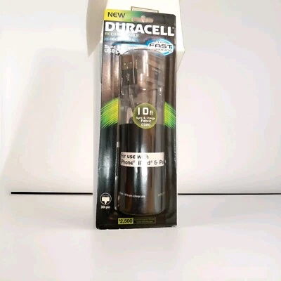 Duracell recargable "Cable de sincronización y carga" para: iPad - iPod - iPhone (30) 10 pies Foto 1 de 2