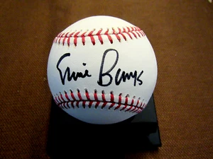 ERNIE BANKS 512 HR'S CHICAGO CUBS HOF SIGNED AUTO OML BASEBALL JSA BEAUTY - Picture 1 of 3