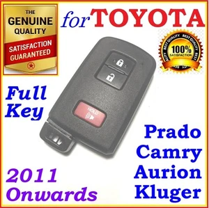 PARA TOYOTA SMART KEY CAMRY PRIUS AURION AVALON LANDCRUISER PRADO 3 BOTONES - Imagen 1 de 4