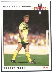 PANINI FOOTBALL 92 - OFFICIAL PLAYERS COLLECTION - #153 - NORWICH CITY - ROBERT FLECK - Bild 1 von 2