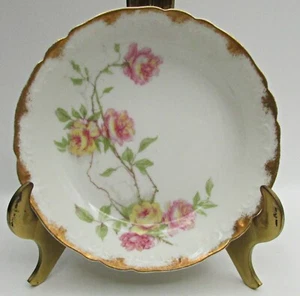Haviland Baltimore Rose Sauce Bowl(s) - Pink & Yellow Roses - Schleiger 1151A - Picture 1 of 4
