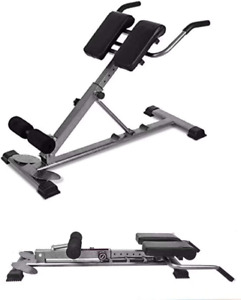 Roman Chair Back Hyperextension Bench Machine Adjustable Back Exercise Strength 
