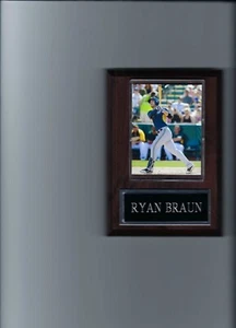 RYAN BRAUN PLAQUE BASEBALL MILWAUKEE BREWERS MLB - Picture 1 of 1