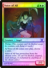 Voice Of All FOIL 10th Edition HEAVILY PLD White Rare MAGIC MTG CARD ABUGames