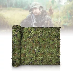 4X6M Army Camouflage Mesh Camouflage Mesh Cover Outdoor Woodland Concealment - Picture 1 of 18