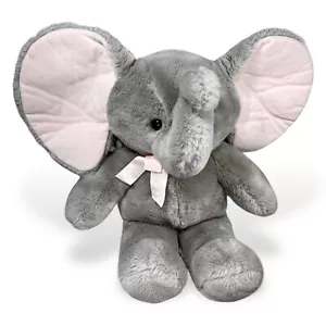 Peluche Dakin Baby Soft Classics Elefante 18” Grigio Rosa Orecchie Peluche Vintage 1987 - Foto 1 di 22