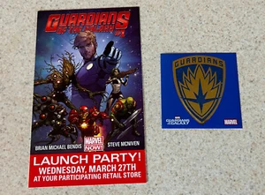 GUARDIANES GALAXIA FIESTA DE LANZAMIENTO (Marvel 2013) - Postal Promocional 4 x 7 + Calcomanía - Imagen 1 de 2