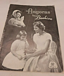 Angoras Beehive booklet #85 Original Vtg 1950s Knitting and crochet patterns - Picture 1 of 5