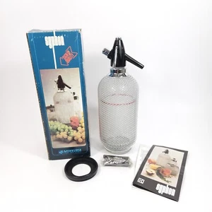Vtg Merkuria Kovocas Syphon Czech Glass Silver Wire Mesh With Box Unused - Picture 1 of 15