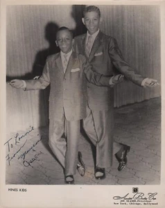 MAURICE HINES & GREGORY HINES - Fotografia originale d'epoca autografata - 1958 - Foto 1 di 1