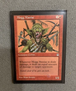 Magic: The Gathering MTG Mogg Maniac - Creature - Stronghold - Near-Mint/NM A+!! - Picture 1 of 1