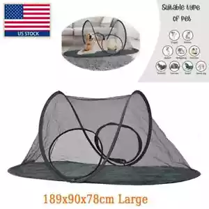 Pop Up Dog Cat Tent Outdoor Pet Play Pen Exercise Tent for Large Dog Cat Kitten - Picture 1 of 1