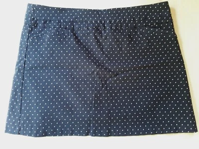 Mini Skorts New Directions Elásticos Azul Blanco Lunares Foto 1 de 4