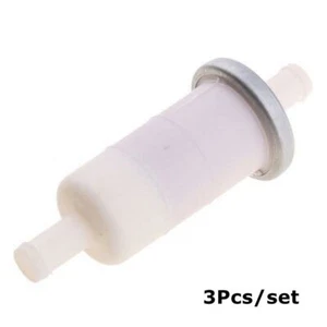 3Pcs 10mm Plastic Motorbike Fuel Filter Inline in & out Universal Scooter Parts - Picture 1 of 8