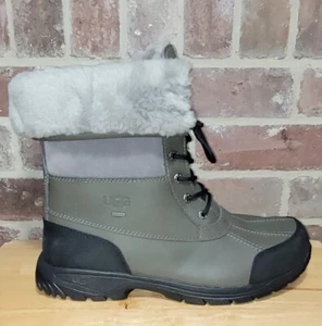 Neu Herren UGG Butte 5521 Wasserdicht Vibram Sohle Winterstiefel Metall Grau Größe 13 - Bild 1 von 5