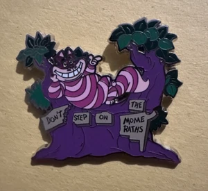 Disney Pin Alice In Wonderland Cheshire Cat Don't Step on the Mome Raths Retired - Picture 1 of 5