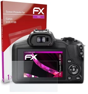 atFoliX Verre film protecteur pour Canon EOS R100 9H Hybride-Verre - Photo 1 sur 5