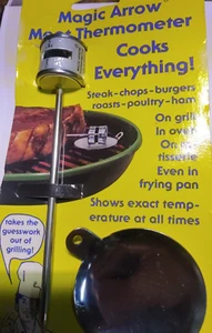 VTG Magic Arrow Meat Thermometer for All Meats New Old Stock Grill Oven Pan NIP - Picture 1 of 2