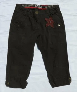 JBC JAMBO by MILLA Girl’s Dark Green Cotton Twill Crop Pants EU 164 US 16 years - Picture 1 of 3