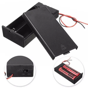 Für 2x 18650 3.7V Batterie Batteriehalter Aufbewahrungsbox Akku Etui mit Drähte - Bild 1 von 5