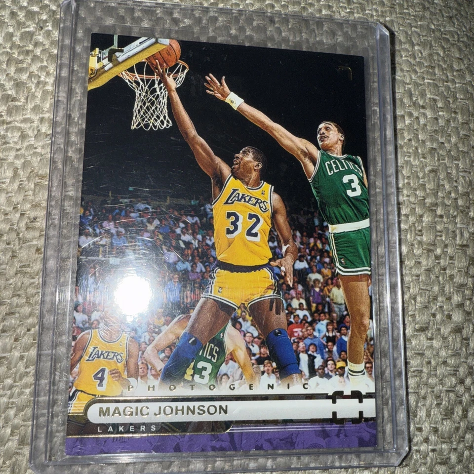 2022-23 Panini Photogenic Basketball Magic Johnson Los Angeles Lakers Base #81 - Image 1 of 4