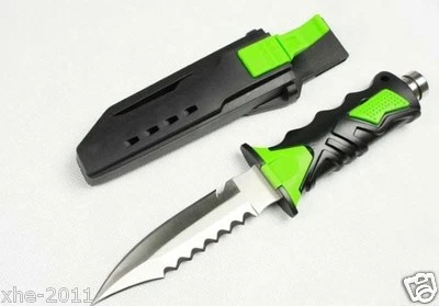 Scuba Diving Camping Hunting Fishing Stainless High Quality Dive Knife-AU Green - image 1 of 4