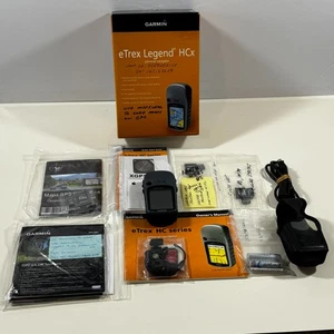 Garmin eTrex Legend HCx GPS Hiking Bundle w/ TOPO 24K & Regional Maps CIB - Picture 1 of 24