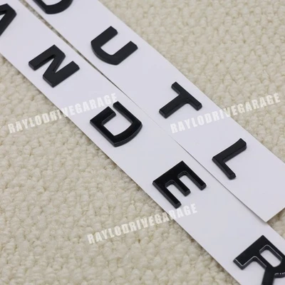 2003-21 For Mitsubishi Outlander Hood Letter Badge Nameplate Emblem Sport Black Foto 1 de 4