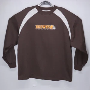 Cleveland Browns Sudadera Adulto Talla XL Naranja Casco Pullover NFL Fútbol - Imagen 1 de 6