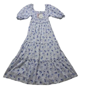 Neu mit Etikett LoveShack ausgefallenes x Target Gemma Damenkleid Medium weiß Maxi Blumen Landhaus - Bild 1 von 14