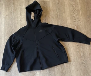 Nike Sportswear Tech Fleece Windrunner Damen 3X Full-Zip Hoodie schwarz FB8340 - Bild 1 von 14